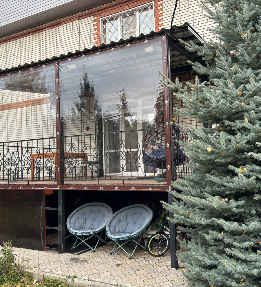 Мягкие окна из полиуретана 500 МКР. (ОКАНТОВКА OXFORD), 1 М.КВ.